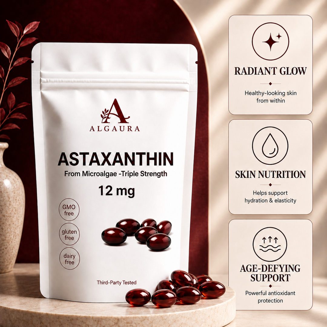Algaura Astaxanthin 12mg – Firmer, Younger-Looking Skin