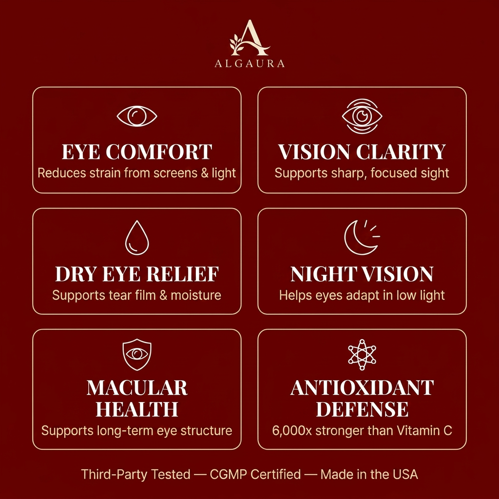 Algaura Astaxanthin — Advanced Eye & Vision Support