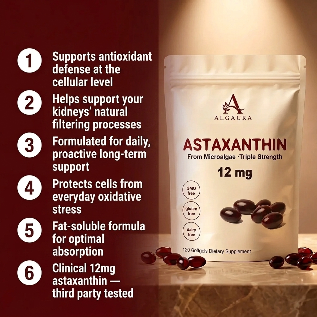 Algaura Astaxanthin — Daily Defense Against Oxidative Stress, Inside and Out