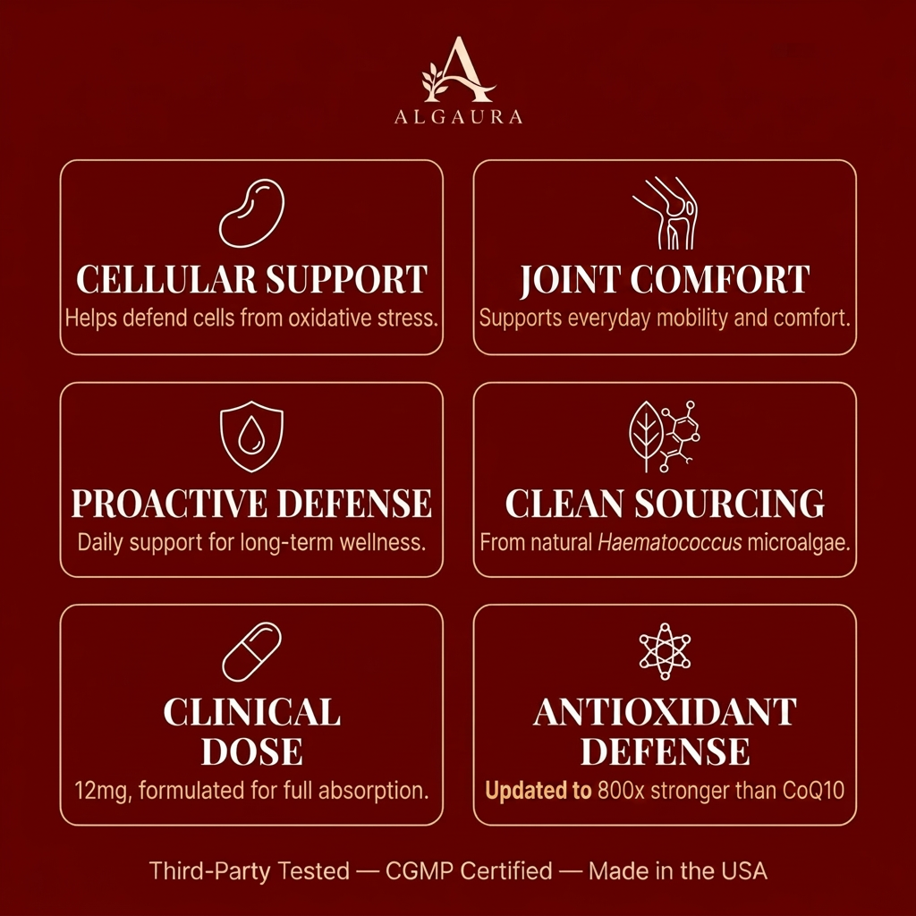 Algaura Astaxanthin — Advanced Joint Comfort & Mobility Support