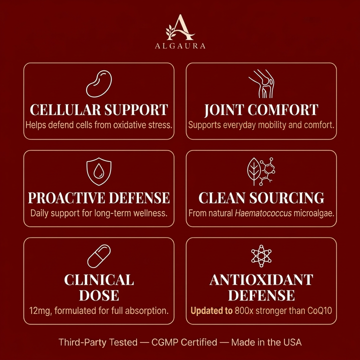 Algaura Astaxanthin — Advanced Joint Comfort & Mobility Support