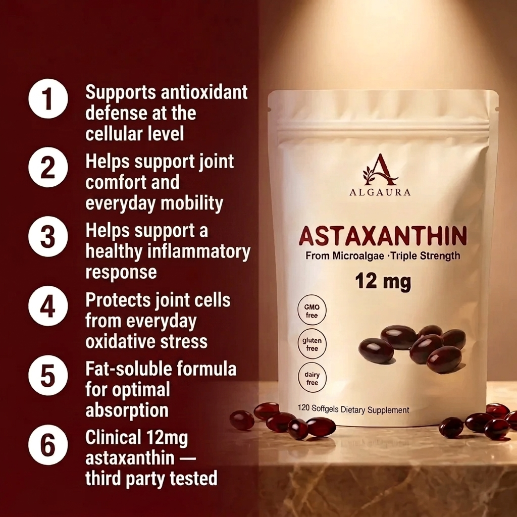 Algaura Astaxanthin — Advanced Joint Comfort & Mobility Support