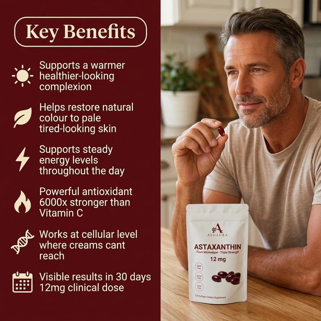 Algaura Astaxanthin — Firmer Skin & Natural Glow From Within